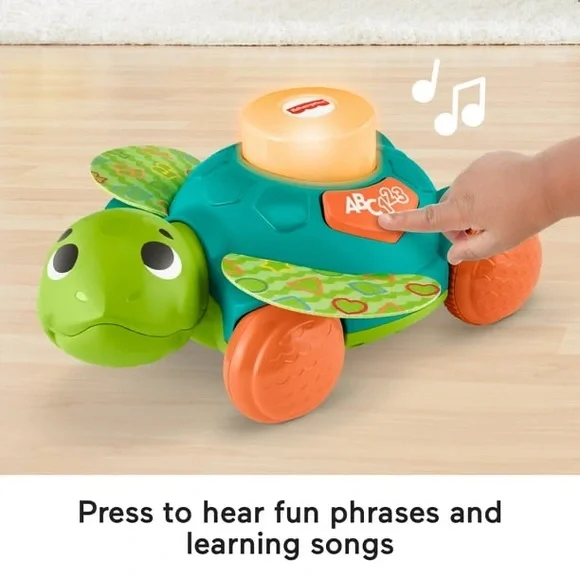 Fisher-Price Linkimals Sit-to-Crawl Sea Turtle Musical Toy - Picture 3 of 5